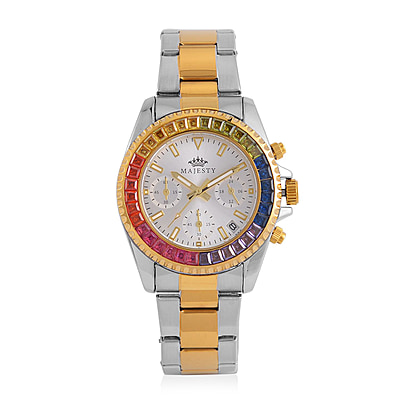 Multi Color Cubic Zirconia Watch - 1706605857 - Ideal World