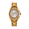 MAJESTY Limited Edition Multi-Function Purple CZ Purple Dial 3 ATM Water Resistant Watch in Gold Tone With Gift Box