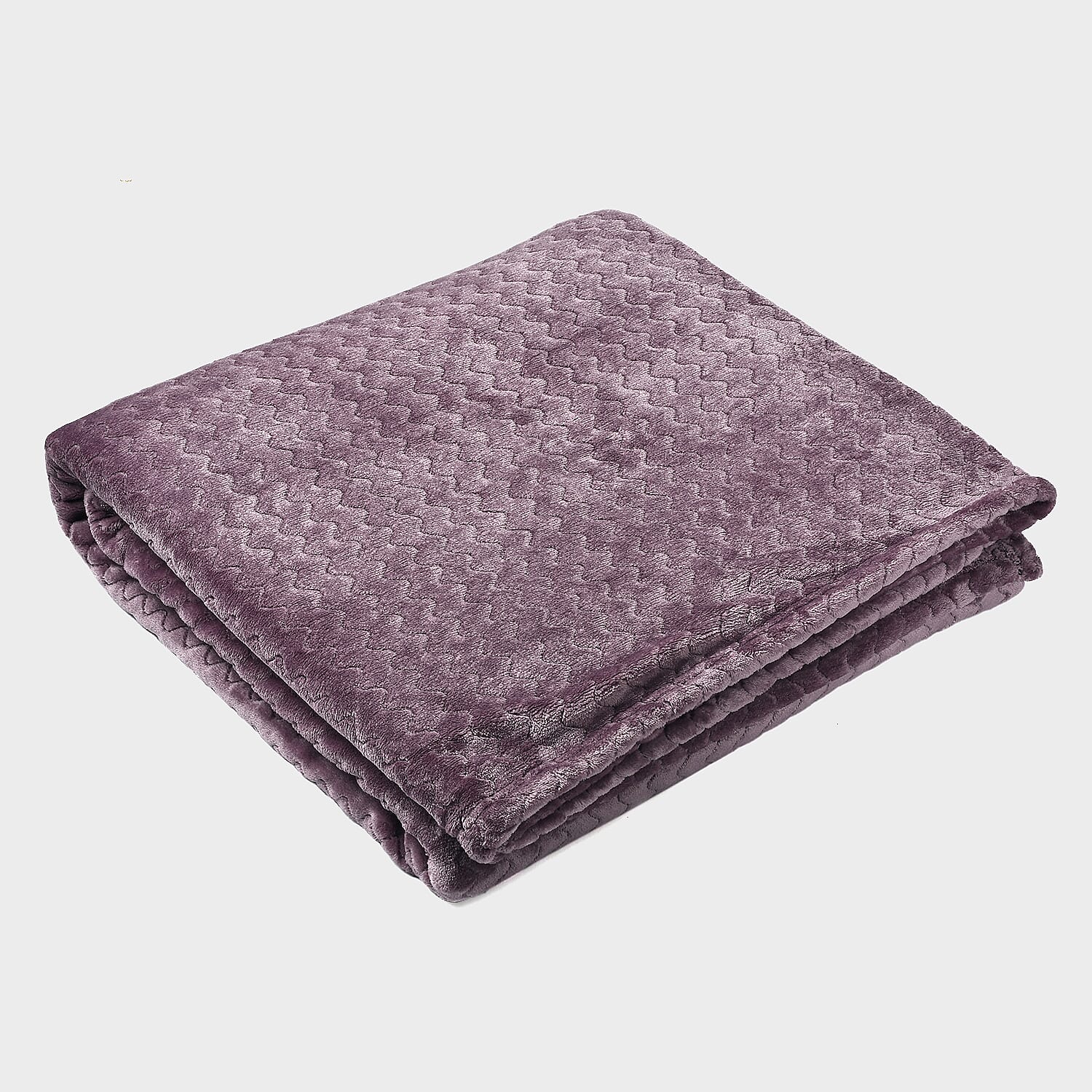 Deluxe Collection- Cozy Flannel Double Layered Blanket (Size 200x150 cm) - Mauve