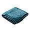 Deluxe Collection- Cozy Flannel Double Layered Blanket (Size 200x150 cm) - Turquoise