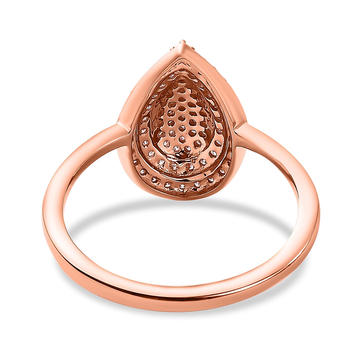 9K Rose Gold SGL Certified Natural Pink Diamond Ring 0.50 Ct