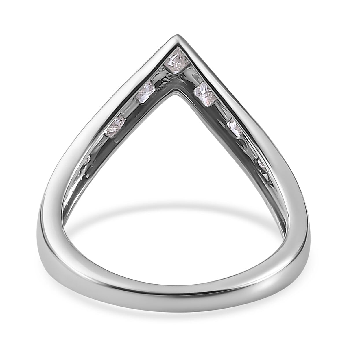 9K White Gold SGL Certified Diamond Wishbone Ring 0.25 Ct. 9K White Gold SGL Certified Diamond Wishbone Ring 0.25 Ct.