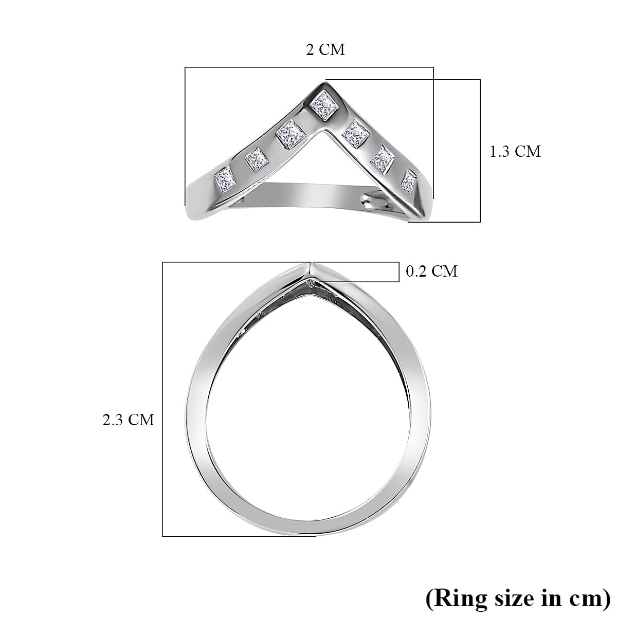 9K White Gold SGL Certified Diamond Wishbone Ring 0.25 Ct. 9K White Gold SGL Certified Diamond Wishbone Ring 0.25 Ct.