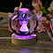3D Engraved Snowman Crystal Ball with LED RGB Colour Changing Light and Wooden Base with USB Cable
