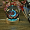 3D Engraved Snowman Crystal Ball with LED RGB Colour Changing Light and Wooden Base with USB Cable