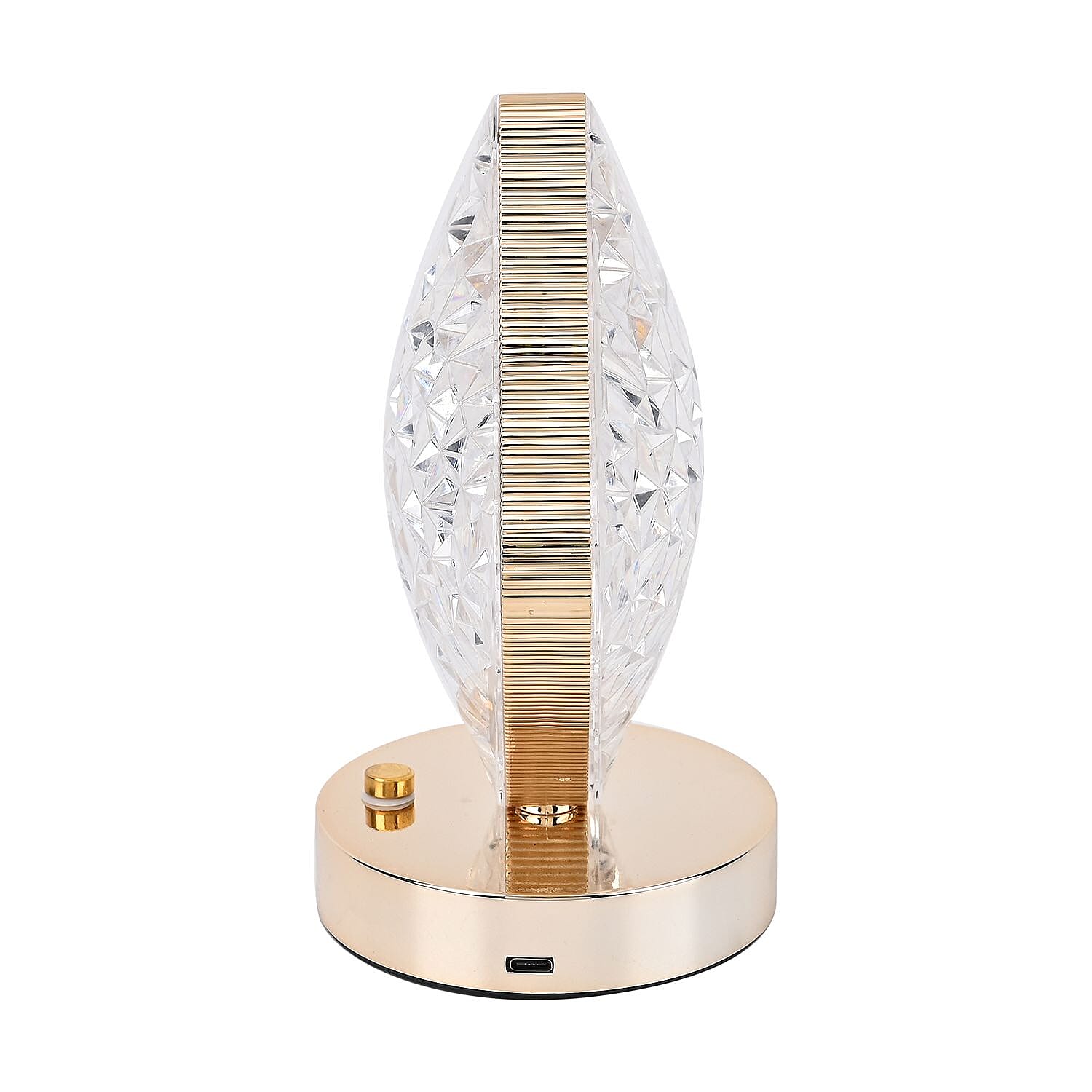 Touch Cube Crystal Table Lamp - Gold