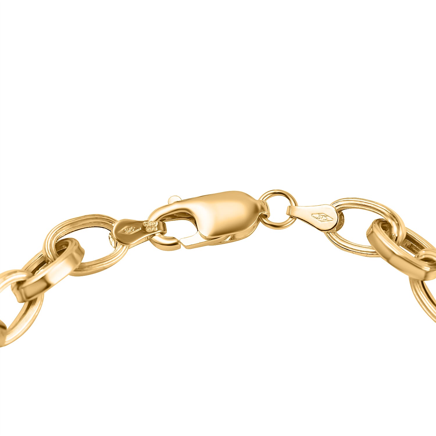 Hatton Garden Close Out 9K Yellow Gold Belcher Bracelet (Size - 7.5), Gold Wt 5.20 Gms