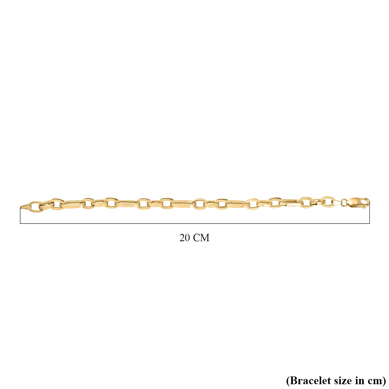 Hatton Garden Close Out 9K Yellow Gold Belcher Bracelet (Size - 7.5), Gold Wt 5.20 Gms