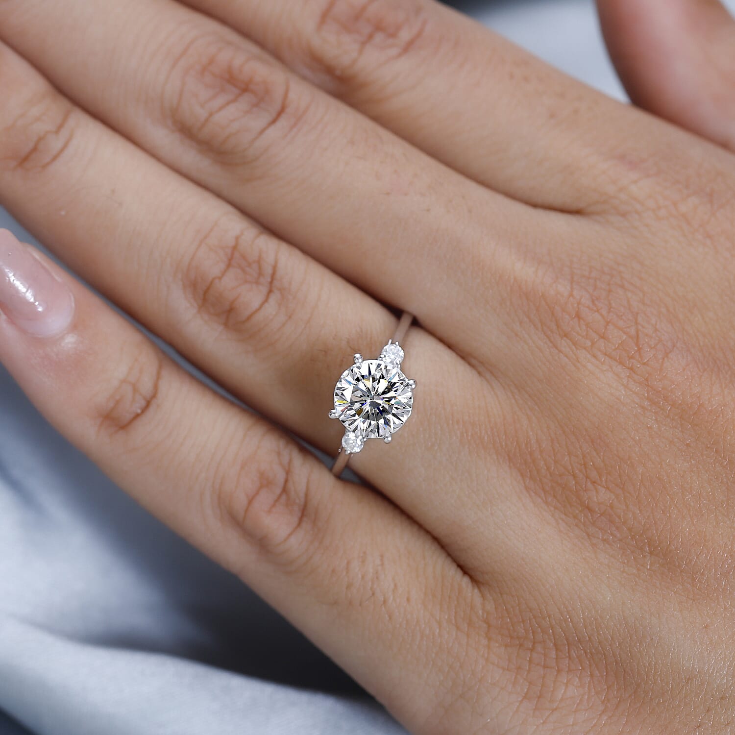 9K Yellow Gold Moissanite Ring 1.70 Ct