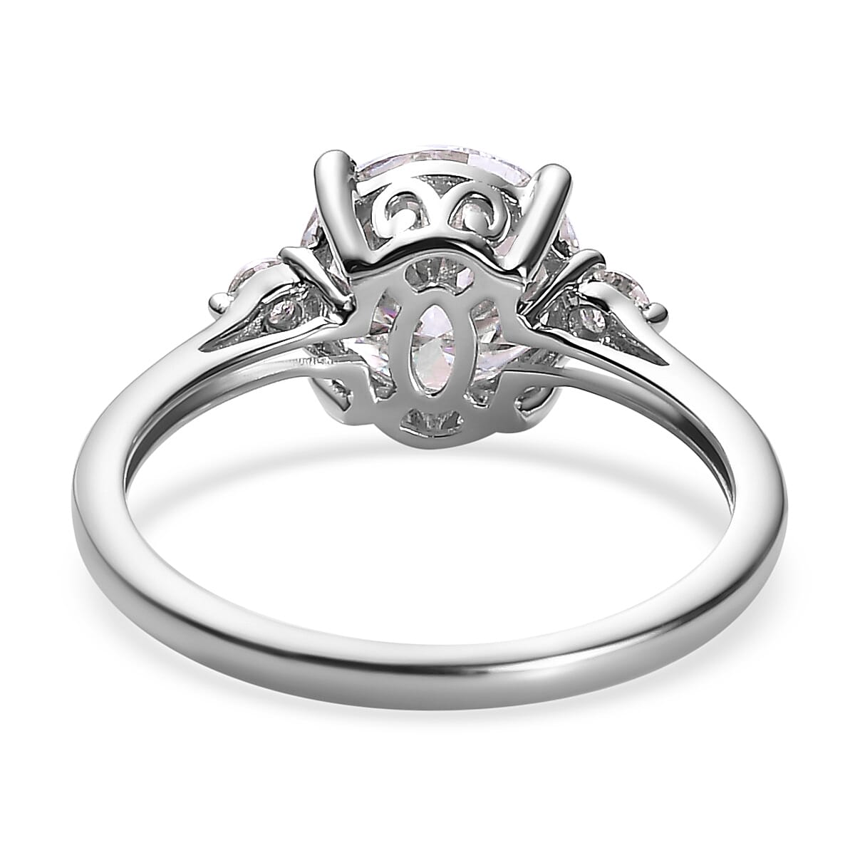 9K Yellow Gold Moissanite Ring 1.70 Ct