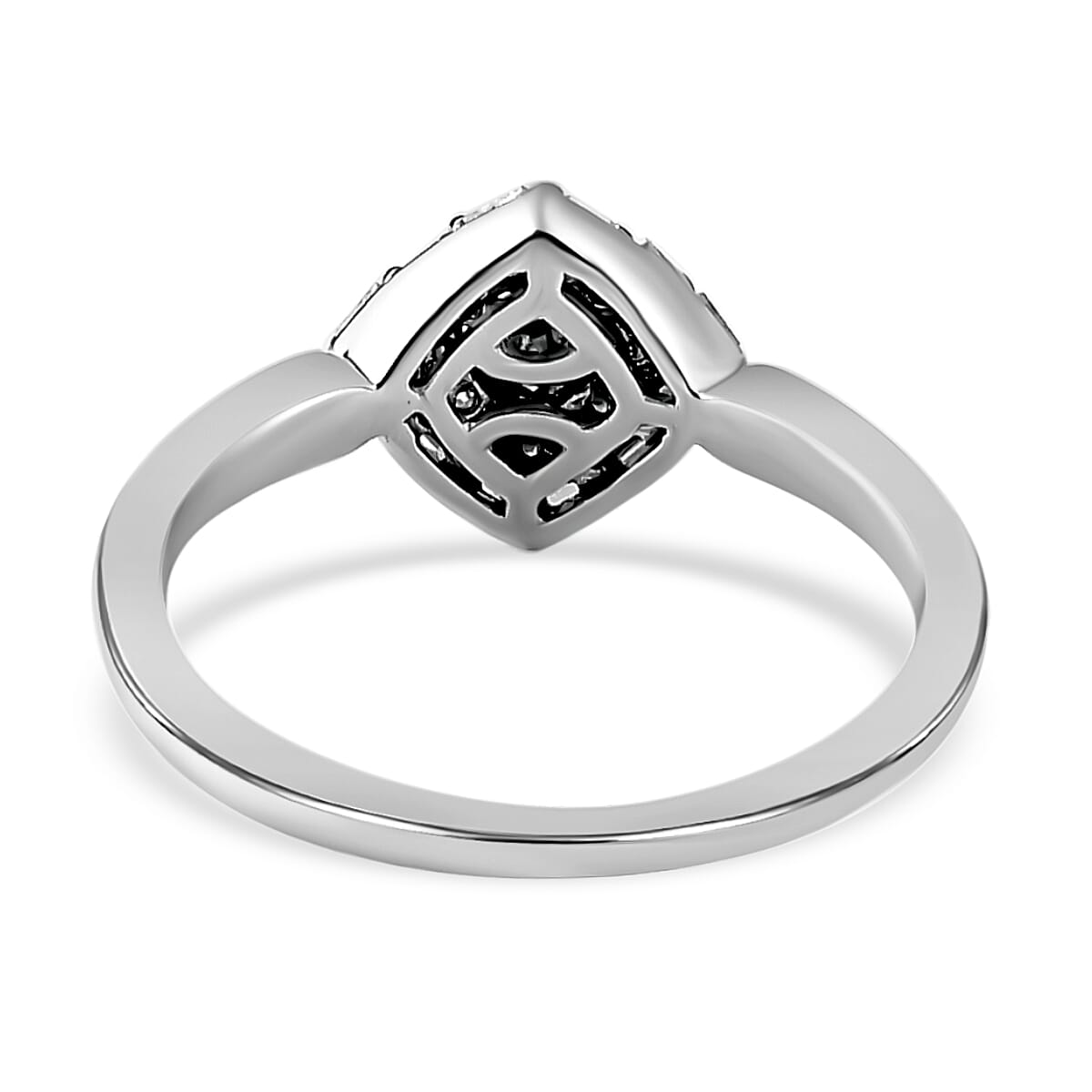 9K White Gold SGL Certified Diamond Ring 0.25 Ct.