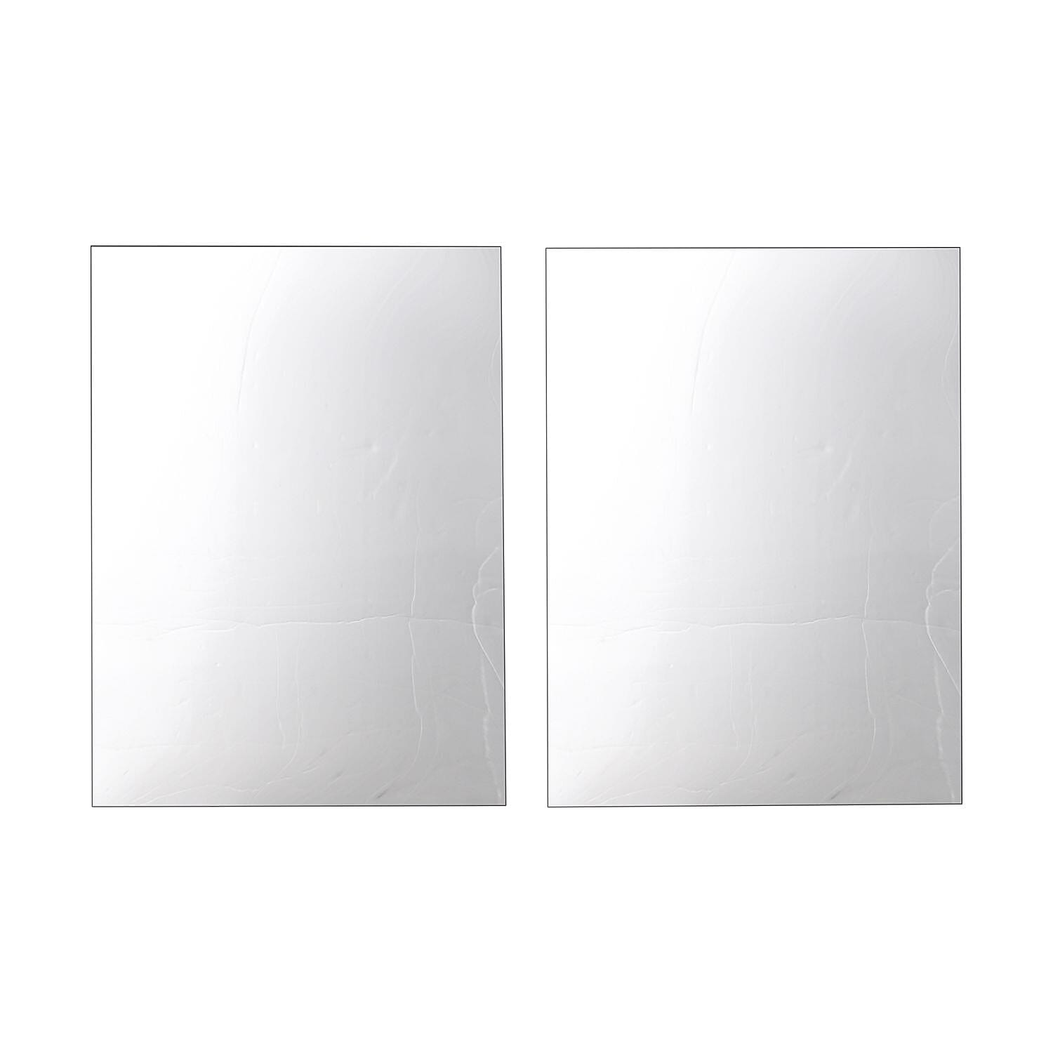 Set of 4 Pieces Flexible Mirror Stickers (Size 30x40 cm)