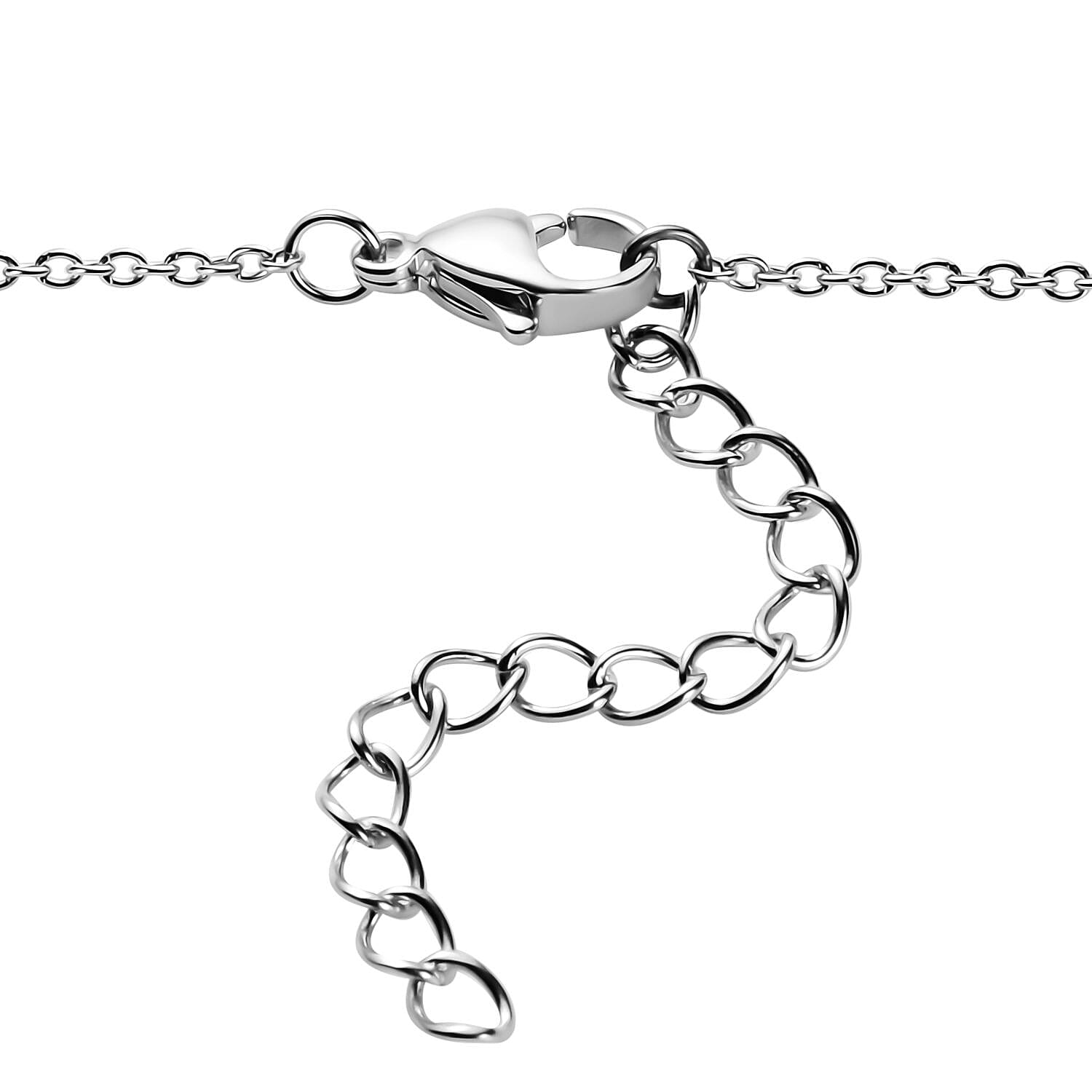 White Austrian Crystal & White Shell Pearl Butterfly Necklace (Size 20-2 inch Ext.) in Silver Tone