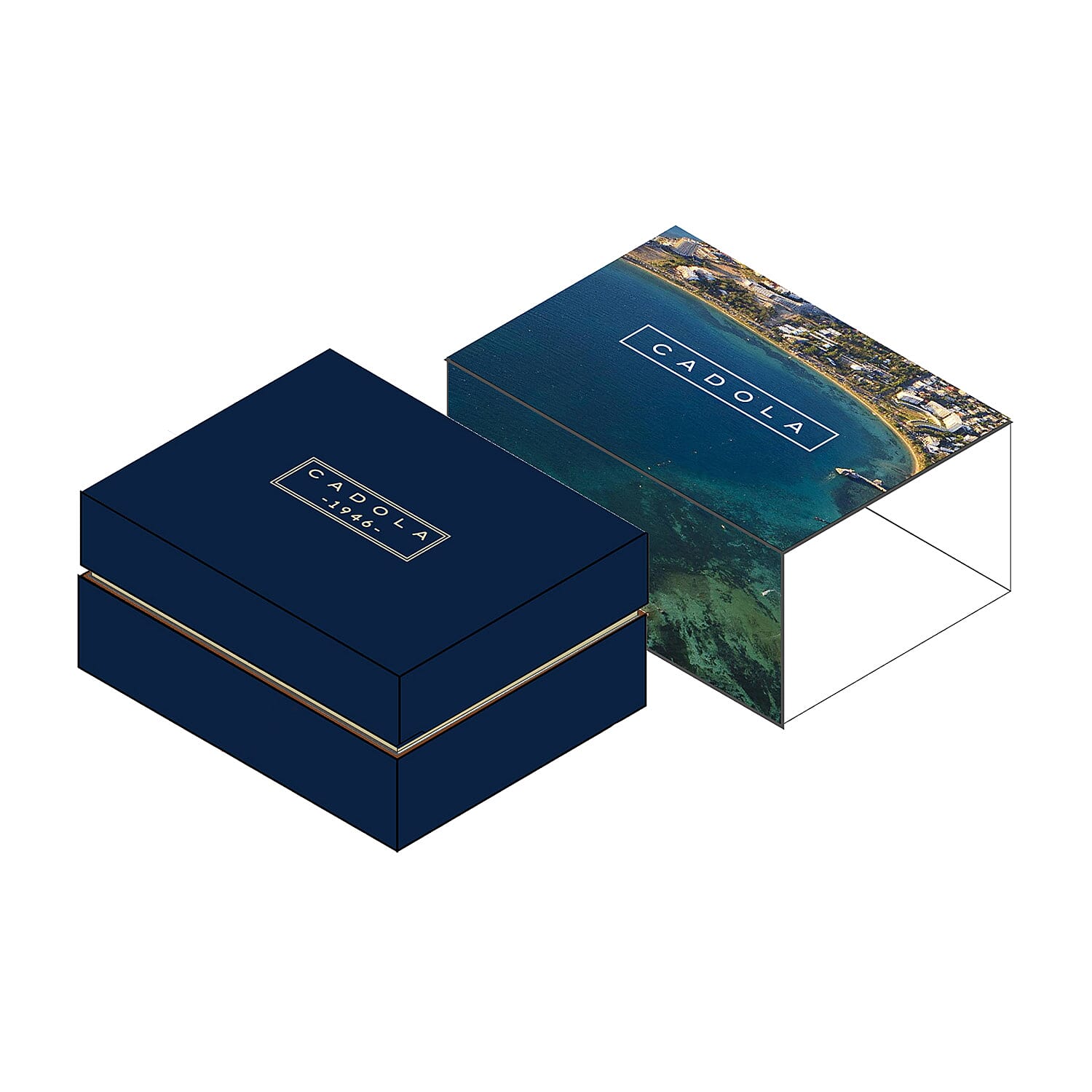 CADOLA  NOUMEA MENS 3 Hands with Date Rose Brown Watch with Stainless Steel Bracelet