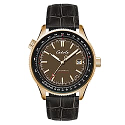 CADOLA  Aviateur Japanese Automatic Movement with 3 Hands Date 10ATM Water Resistant Mens Watch with Genuine Leather Green Strap