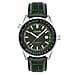 CADOLA  Aviateur Japanese Automatic Movement with 3 Hands Date 10ATM Water Resistant Mens Watch with Genuine Leather Green Strap