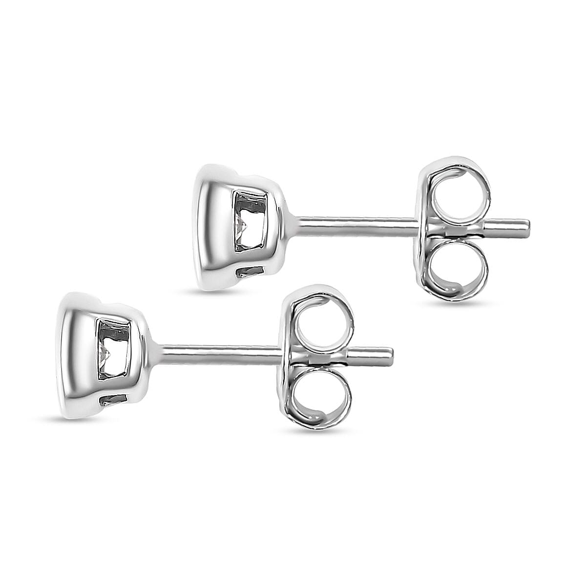 9K White Gold Solitaire I3-G-H Diamond Earrings 0.21 Ct. 9K White Gold Solitaire I3-G-H Diamond Earrings 0.21 Ct.