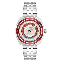 CADOLA  Giulia Automatic Movement with 3 Hands Date Blue Dial 5ATM Water Resistant Mens Watch with Stainless Steel Bracelet