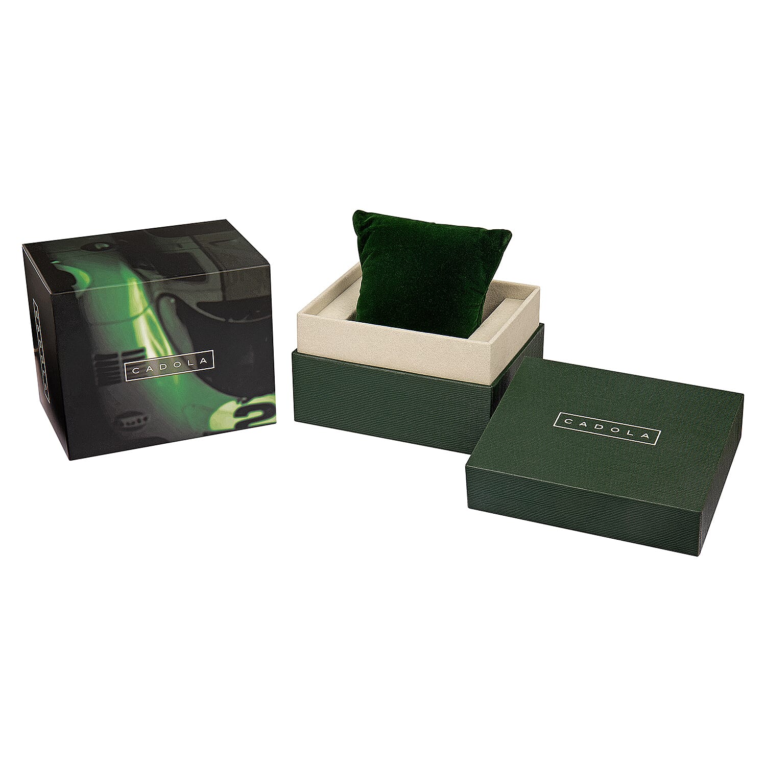 CADOLA Giulia Automatic Movement with 3 Hands Date Red Dial 5ATM Water Resistant Mens Watch with Stainless Steel Bracelet