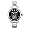 SCHILD Freidrich Mechanical Tourbillion Deep Storm Limited Edition Men Black Dial 10ATM Water Resistant Watch With Stainless Steel Chain Bracelet & Black Strap