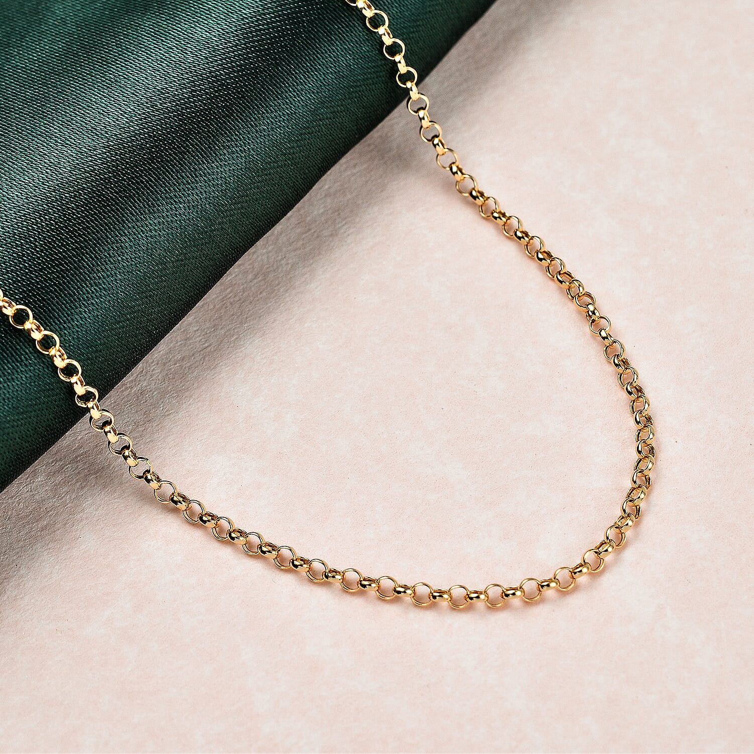 One Time Close Out Deal -18K Yellow Gold Belcher Necklace (Size - 18)