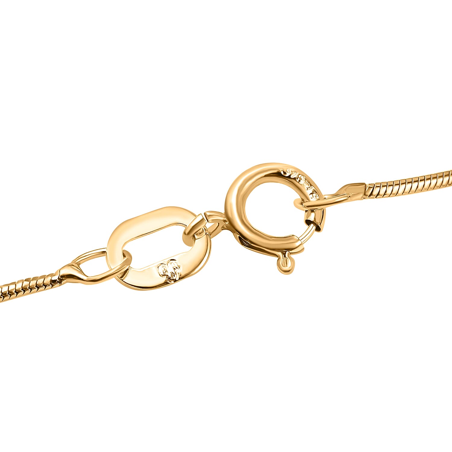 Hatton Garden Closeout - 9K Yellow Gold Mini Round Snake Necklace (Size - 16)