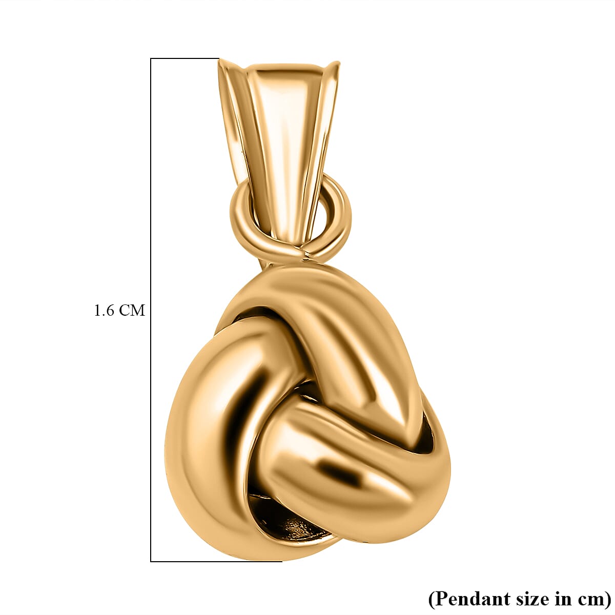 Hatton Garden Closeout - 18K Yellow Gold Triple Knot Pendant