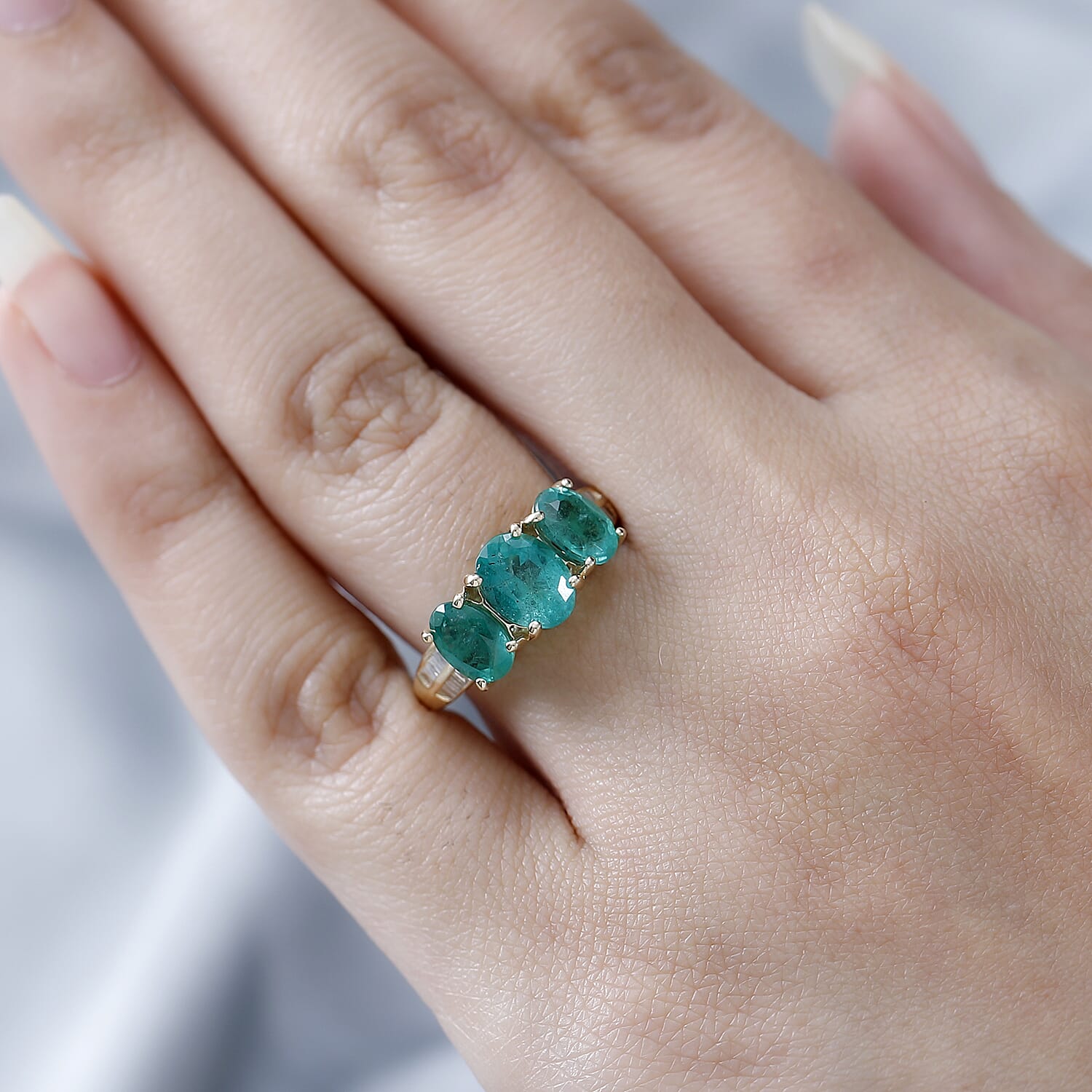 Gemfields AAA Emerald 14K Yellow Gold & Diamond Ring 2.75 Ct