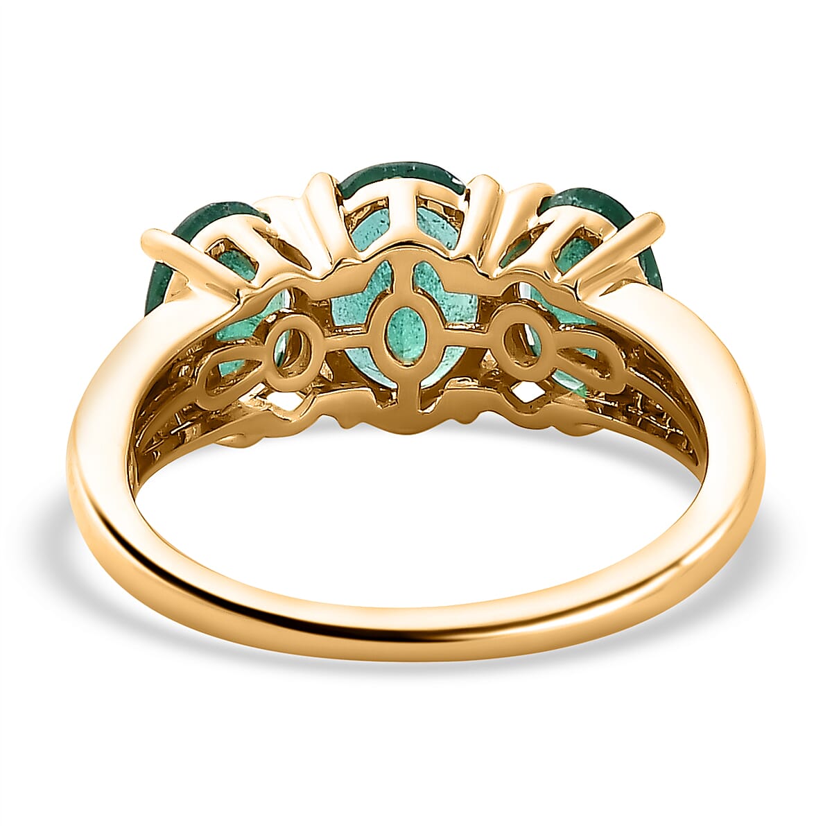 Gemfields AAA Emerald 14K Yellow Gold & Diamond Ring 2.75 Ct