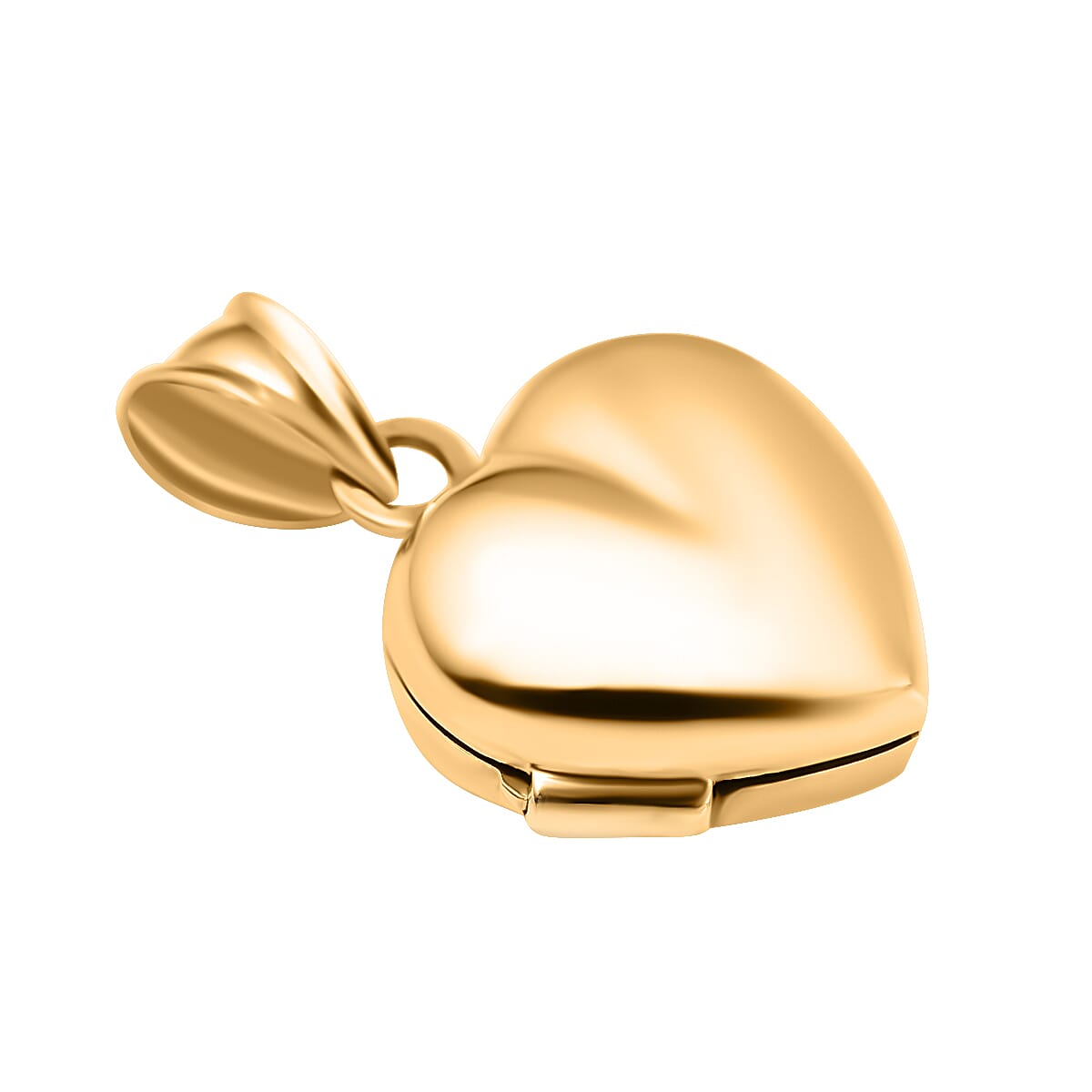 Hatton Garden Closeout - 9K Yellow Gold Plain Small Heart Locket Pendant