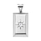 White Diamond Ingot Bar Pendant in Platinum Overlay Sterling Silver