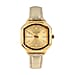 Gamages Of London Swiss Quartz Movement Water Resistant Ladies Viscountess Diamond Gold White Watch with White Leather Strap