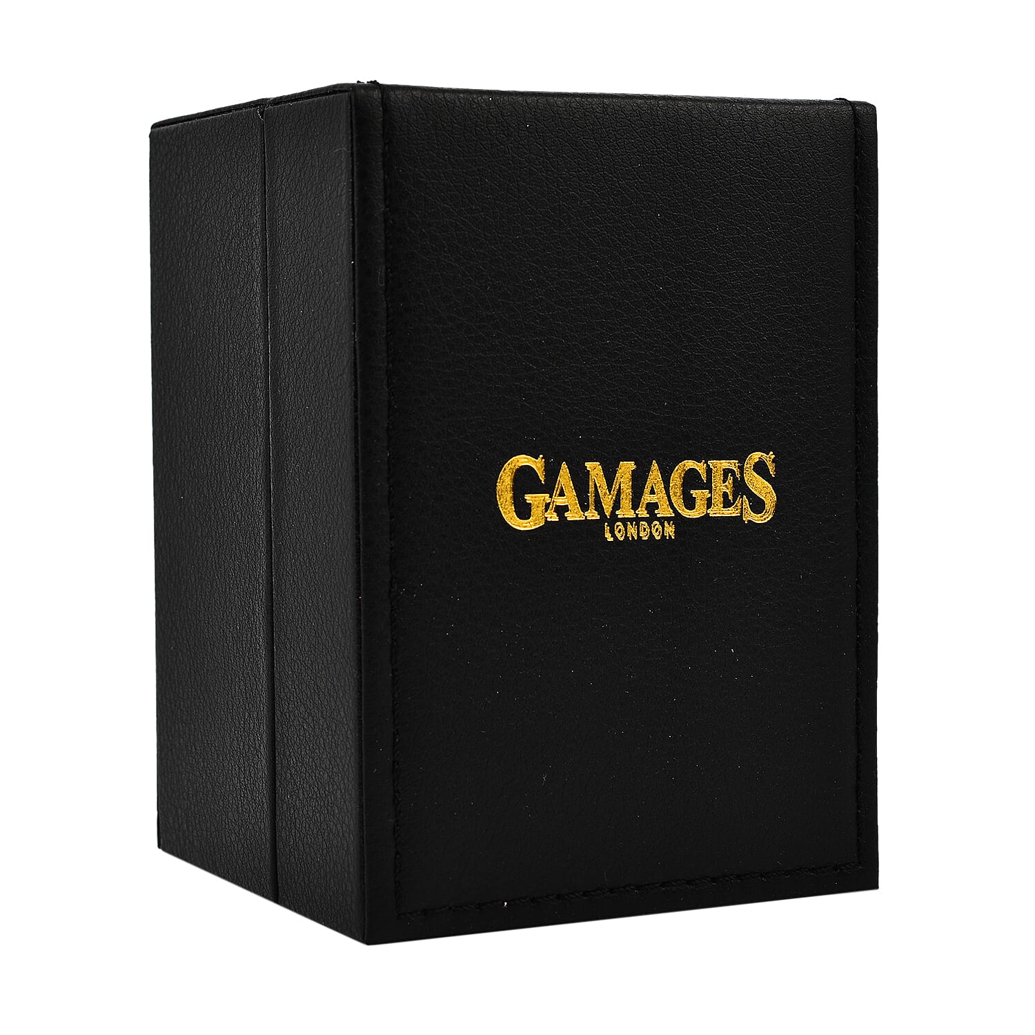 Gamages Of London Swiss Quartz Movement Water Resistant Ladies Viscountess Diamond Gold Champagne Watch with Gold Leather Bracelet