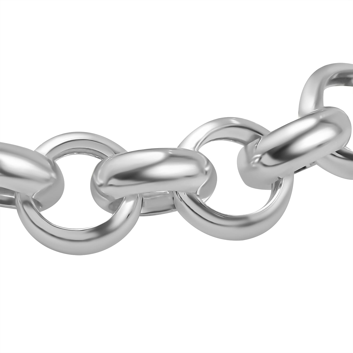 La Bella Italian Made Sterling Silver Belcher Bracelet (Size 7.5) with Lobster Clasp, Silver Wt. 26.80 Gms.