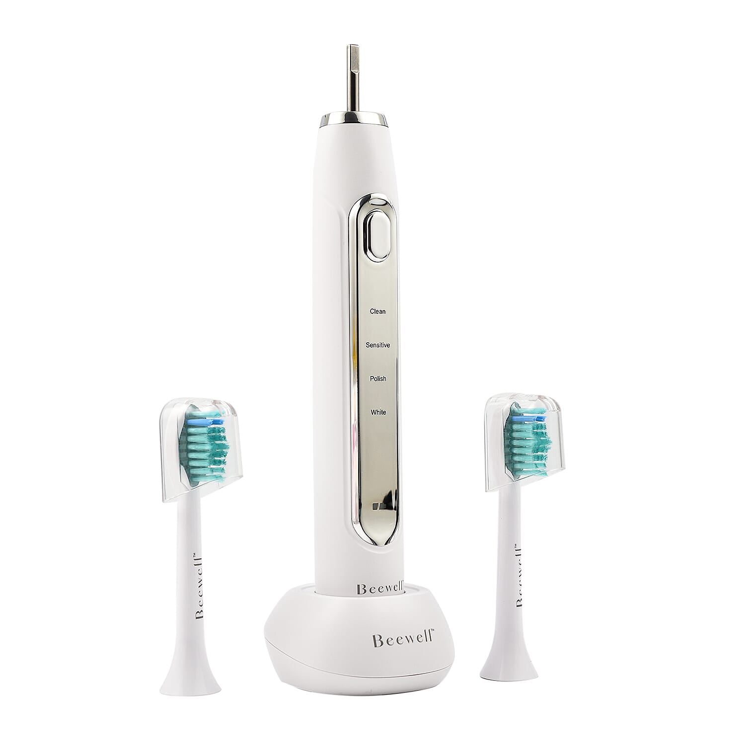 BeeWell Electric Sonic 4-in-1 Toothbrush with Blue and Red Light Therapy