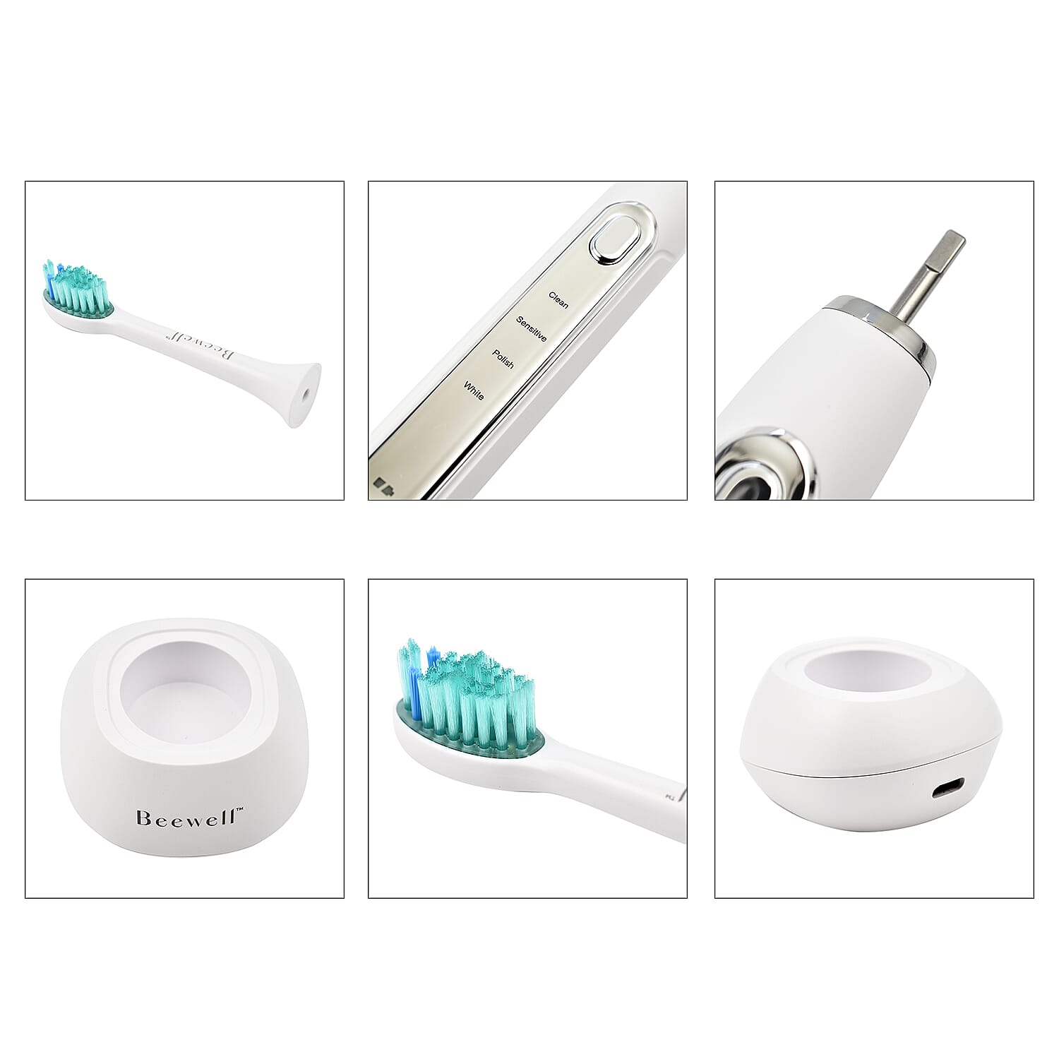 BeeWell Electric Sonic 4-in-1 Toothbrush with Blue and Red Light Therapy BeeWell Electric Sonic 4-in-1 Toothbrush with Blue and Red Light Therapy