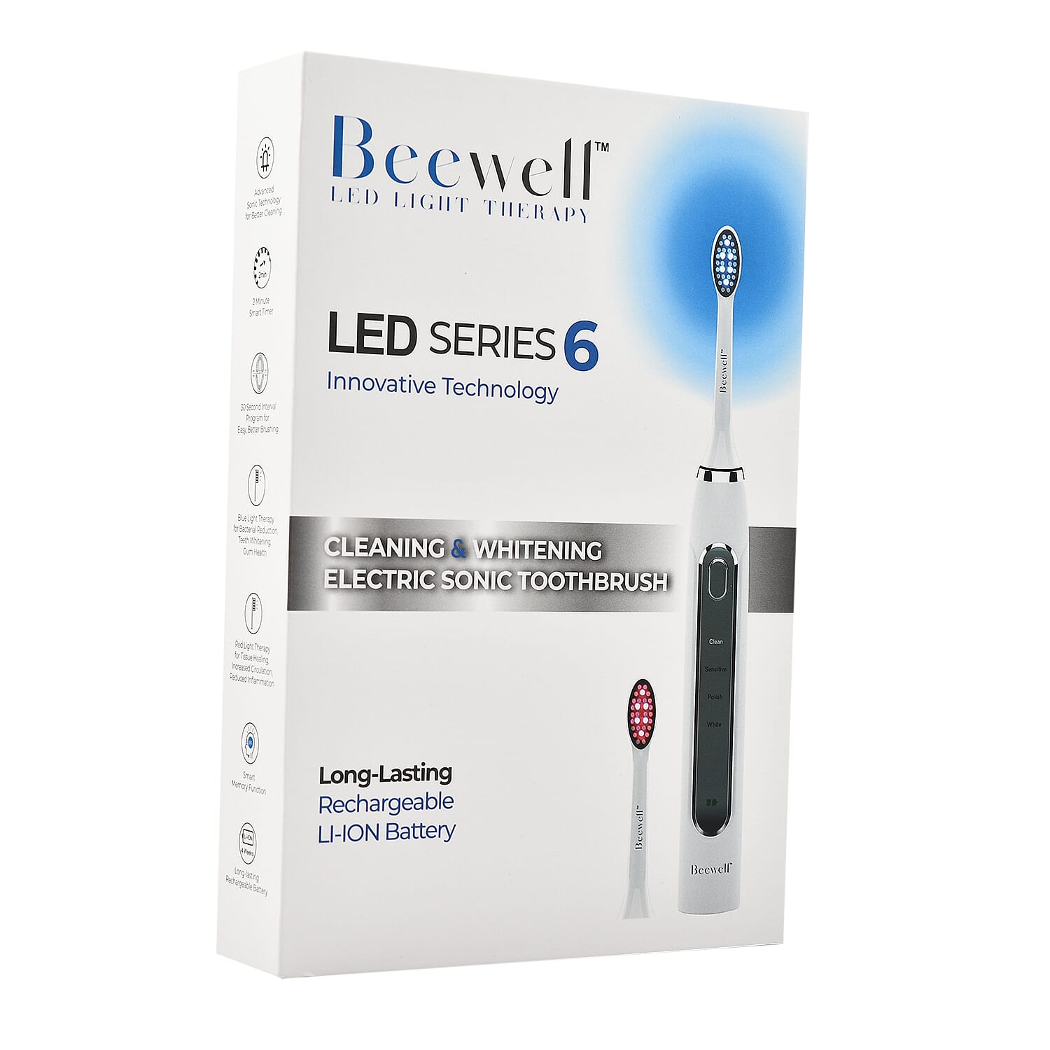 BeeWell Electric Sonic 4-in-1 Toothbrush with Blue and Red Light Therapy BeeWell Electric Sonic 4-in-1 Toothbrush with Blue and Red Light Therapy