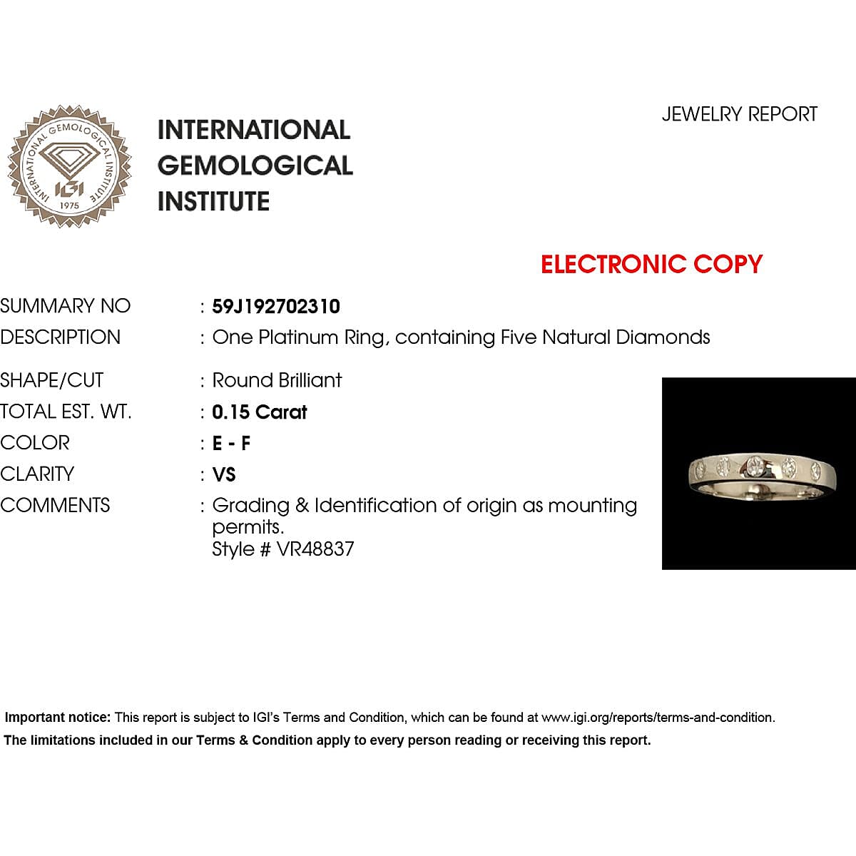 D'Joy Moissanite Band Ring in Platinum Overlay Sterling Silver