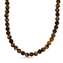Verde Onyx Beads Necklace (Size - 20) in Rhodium Overlay Sterling Silver