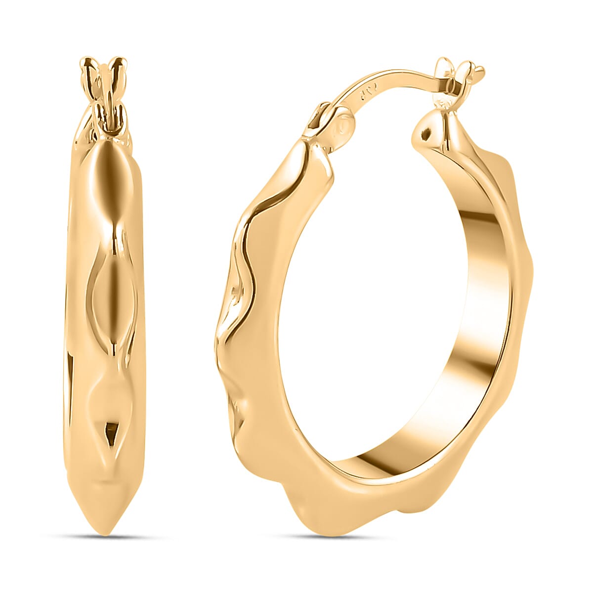 FLASH SALE MEGA DEAL- Designer Closeout 14K Gold Overlay Sterling Silver Earrings