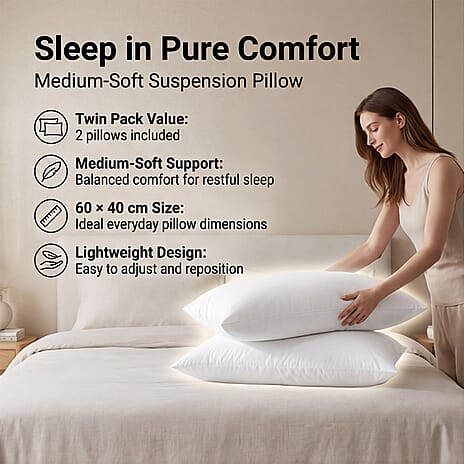 GX Suspension Pillow Twin Pack Medium Soft 2nd Generation