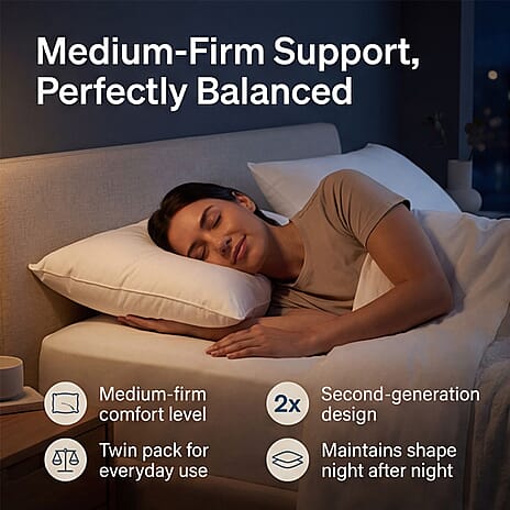GX Suspension Pillow Twin Pack Medium-Firm 2nd Generation