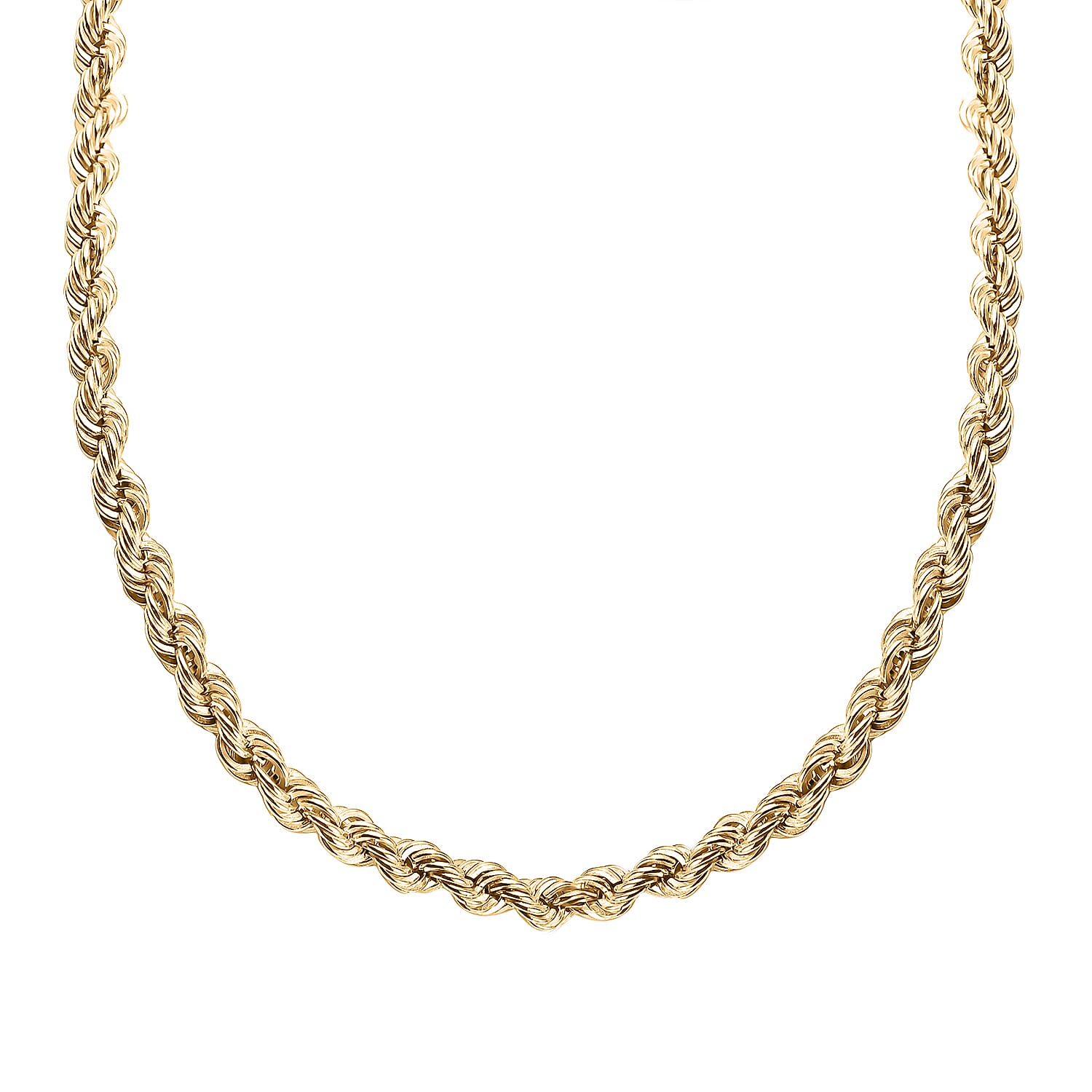 Italian Made Closeout Deal - 9K Yellow Gold Rope Chain (Size - 20), Gold Wt. 4.40 Gms
