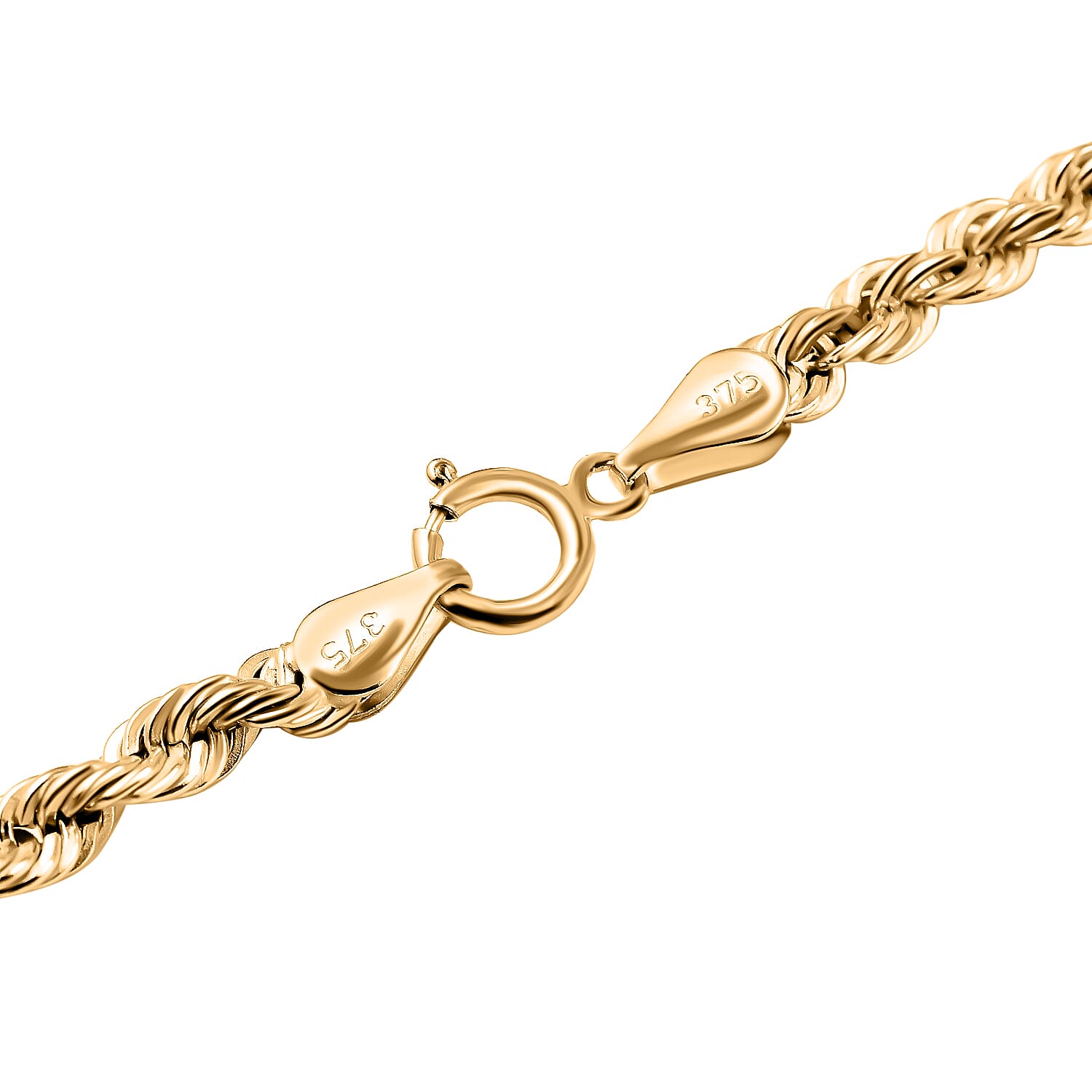Italian Made Closeout Deal - 9K Yellow Gold Rope Chain (Size - 20), Gold Wt. 4.40 Gms