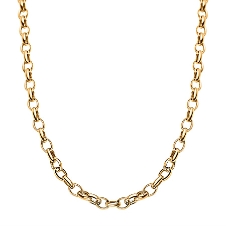 Italian Close Out Deal- 9K Yellow Gold Belcher Necklace (Size - 20).Gold Wt 4.00 Gms