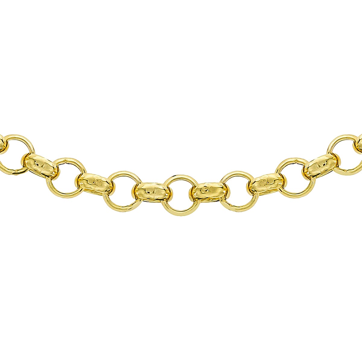 One Time Close Out Deal- 9K Yellow Gold Round Belcher Necklace (Size - 18) Gold Wt 6.4 GM