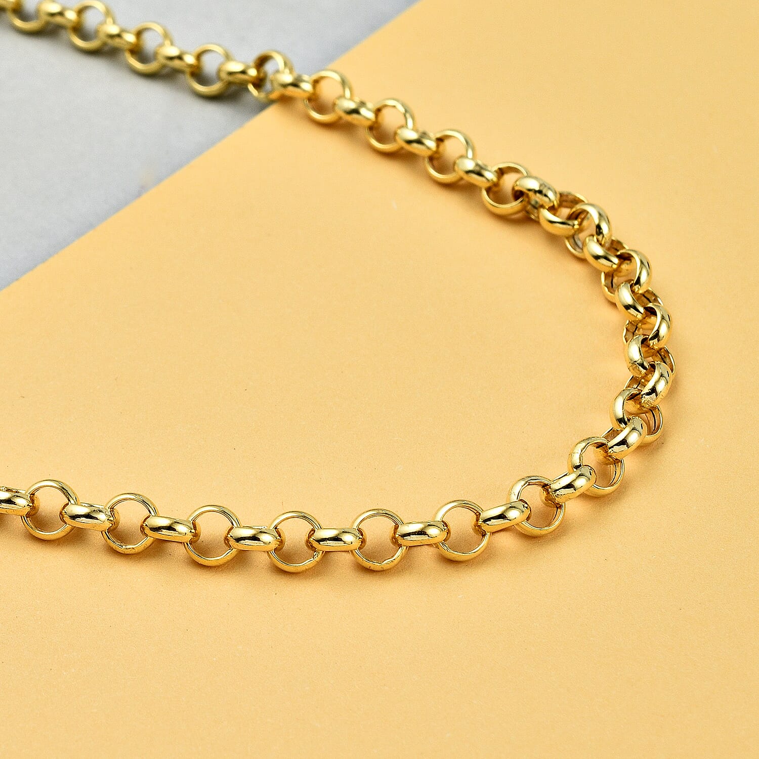 One Time Close Out Deal- 9K Yellow Gold Round Belcher Necklace (Size - 18) Gold Wt 6.4 GM