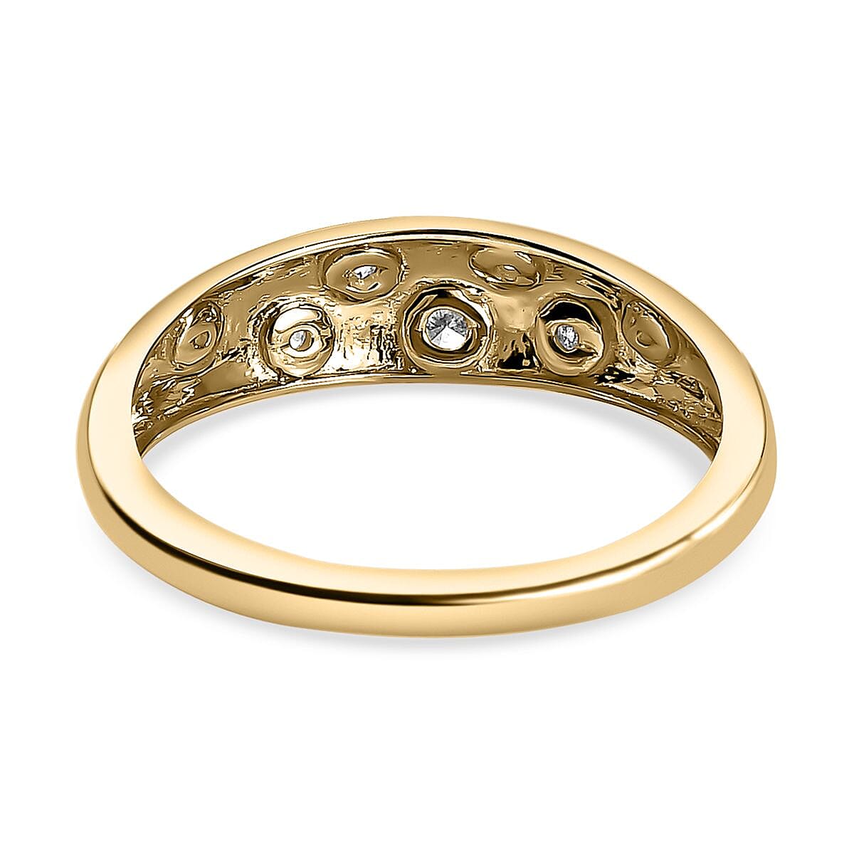 9K Yellow Gold Diamond Constellation Ring