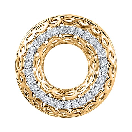 Designer Inspired One Time Deal- 9K Yellow Gold Diamond (G-H) Pendant