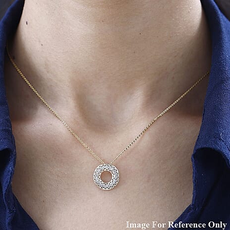 Designer Inspired One Time Deal- 9K Yellow Gold Diamond (G-H) Pendant